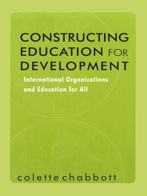 cover image of Constructing Education for Development
